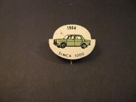 Simca 1000 , 1964 kleine, bescheiden stadsauto ( ook rally-versies)en coureur Jan Lammers begon zijn loopbaan in een Simca 1000 Rallye 2,groen
